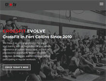 Tablet Screenshot of crossfit-evolve.com